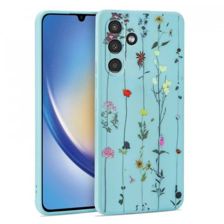 Husa pentru Samsung Galaxy A34, SKYDDAR Mood - Garden Blue