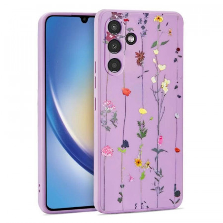 Husa pentru Samsung Galaxy A54 5G, SKYDDAR Mood - Garden Violet
