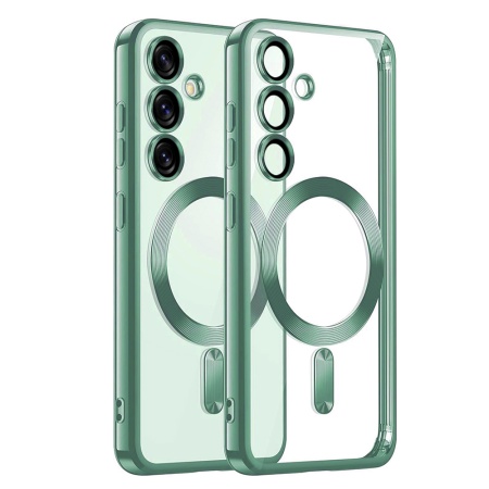 Husa pentru Samsung Galaxy S25 Plus cu Magsafe integrat, SKYDDAR Luxury Shield - Verde deschis