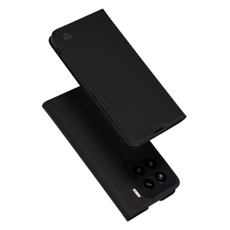 Husa pentru Xiaomi 15, SKYDDAR INNOVATION, Magskin Book, tip Carte cu Portofel Interior, set cu sticker, Negru