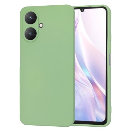 Husa pentru Xiaomi Redmi 13C 5G, SKYDDAR INNOVATION, din Silicon Catifelat, SoftElegance, set cu sticker, Verde deschis