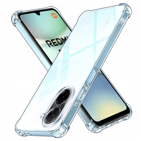 Husa pentru Xiaomi Redmi A5 4G (Standard), SKYDDAR INNOVATION, Shockproof MagSafe, Transparenta, set cu sticker