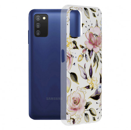 Husa Samsung Galaxy A03s Marble Series, Techsuit - Chloe White