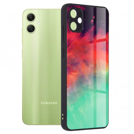 Husa Samsung Galaxy A05 cu sticla securizata, Techsuit Glaze - Fiery Ocea
