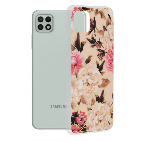 Husa Samsung Galaxy A22 5G Marble Series, Techsuit - Mary Berry Nude