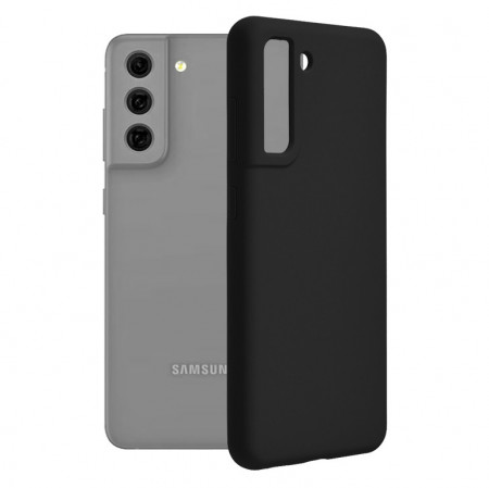 Husa Samsung Galaxy S21 FE din silicon moale, Techsuit Soft Edge - Negru