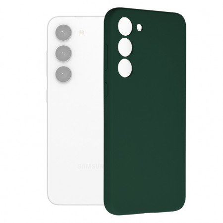 Husa Samsung Galaxy S23 Plus din silicon moale, Techsuit Soft Edge - Verde
