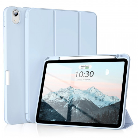 Husa tableta pentru iPad Air 4 (2020) / Air 5 (2022) cu suport 2 Unghiuri și functie Sleep/Wake, SKDR OfficeMate - Bleu
