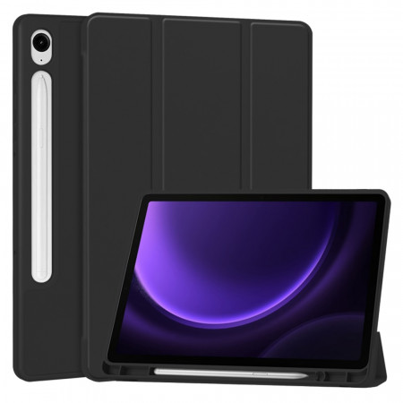 Husa tableta pentru Samsung Galaxy Tab S9 FE cu suport 2 Unghiuri și functie Sleep/Wake, SKDR OfficeMate - Negru