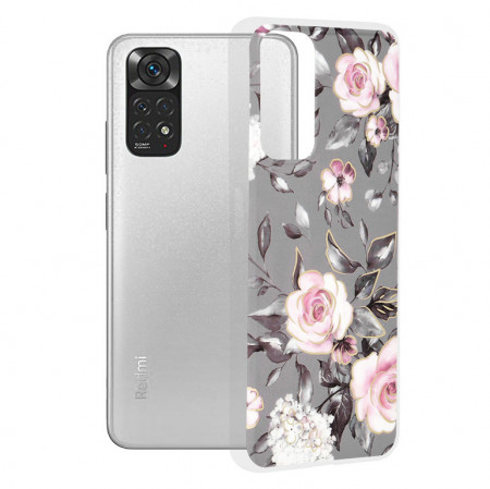 Husa Xiaomi Redmi Note 11 / Note 11S Marble Series, Techsuit - Bloom of Ruth Gray
