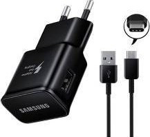 Incarcator priza Cablu Type-C inclus, 2A, Samsung Original (EP-TA200EBE) - Negru