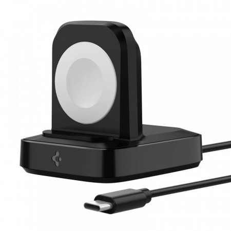 Incarcator Wireless Apple Watch USB-C, 2M, Spigen PowerArc PF2002 - Negru