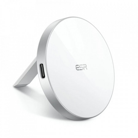 Incarcator Wireless MagSafe cu Kickstand, ESR HaloLock - Alb