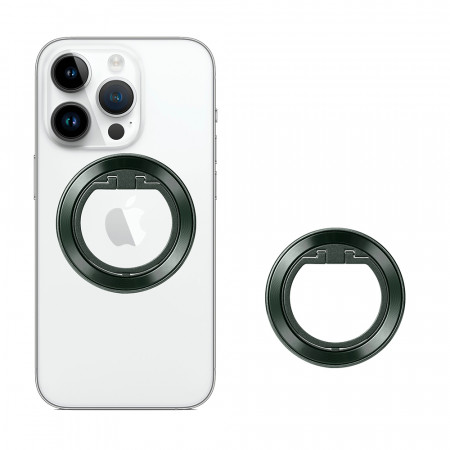 Inel rotativ MagSafe 360° pentru iPhone 12/13/14/15 Pro & Pro Max si huse cu MagSafe - Verde