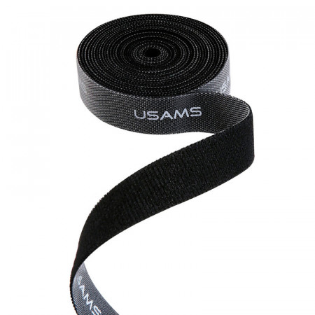 Organizator cabluri din nailon cu arici, 500cm, USAMS US-ZB060 - Negru