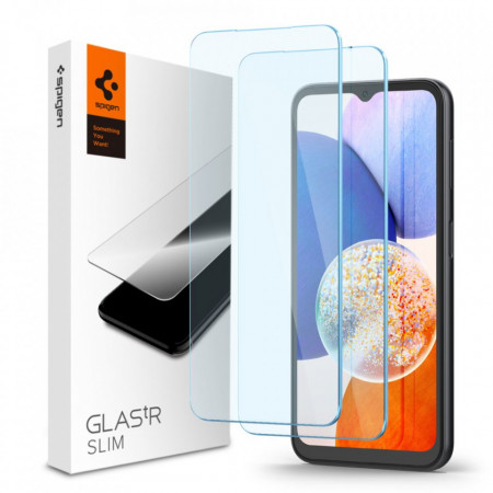 [Pachet 2x] Folie Samsung Galaxy A14 5G, Spigen Glas.tR Slim - Transparent