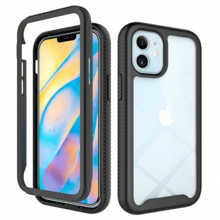 [Pachet 360°] Husa + Folie iPhone 12 Mini, Techsuit Defense - Negru