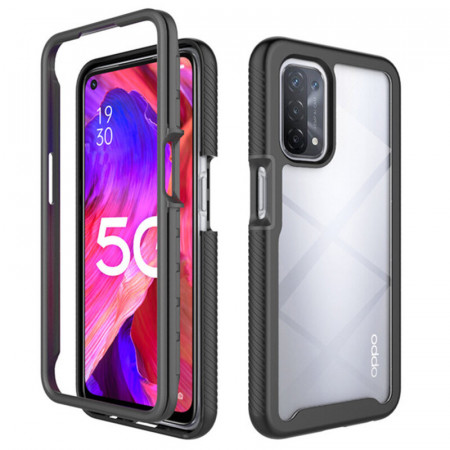 [Pachet 360°] Husa + Folie OPPO A54 5G, Techsuit Defense - Negru
