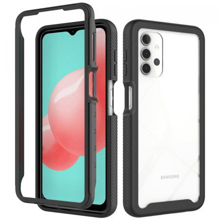 [Pachet 360°] Husa + Folie Samsung Galaxy A32 4G, Techsuit Defense - Negru