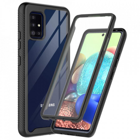 [Pachet 360°] Husa + Folie Samsung Galaxy A51, Techsuit Defense - Negru