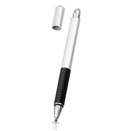 Stylus Pen Universal pentru Telefon, tableta iPad, Android, Windows, Varf Cupru, Magnetic, USB-C, (JC02) - Argintiu