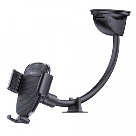 Suport Auto Telefon Bord, Parbriz, Yesido Gravity Grip - Negru