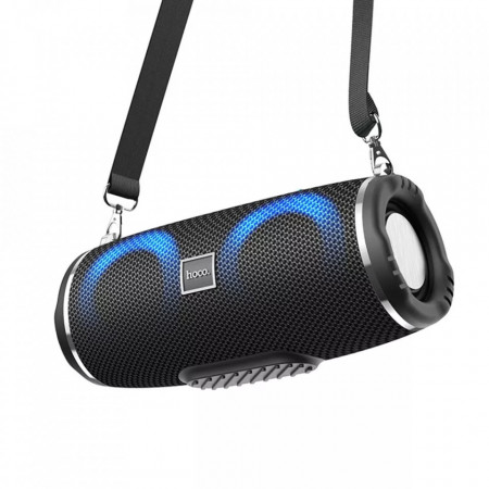 Boxa portabila Wireless (HC12 Sports), Bluetooth 5.0 cu Shoulder Strap, 2x5W, HOCO - Negru