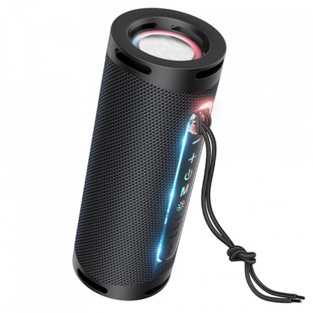 Boxa portabila Wireless (HC9 Dazzling pulse), cu Ambient Light, Bluetooth 5.1, 2x5W, HOCO - Negru