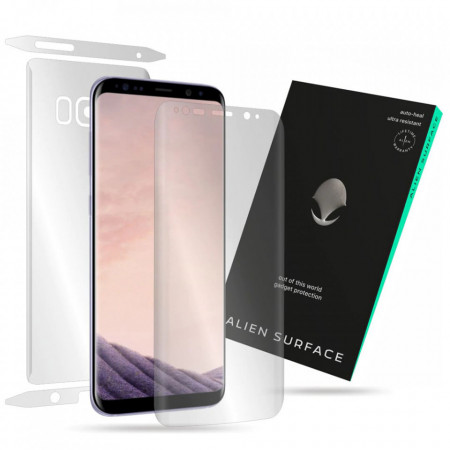 Folie 360° Samsung Galaxy S8 Plus [Ecran+Margini+Spate] Alien Surface - Transparent