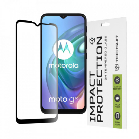 Folie Motorola Moto G10 /G20 /G30, ce acopera tot ecranul 111D, Techsuit - Negru