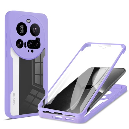 Husa + Folie pentru Xiaomi 15 Ultra, SKYDDAR INNOVATION, [Pachet 360°] ColorVerse, Mov, set cu sticker