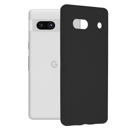Husa Google Pixel 7a din silicon moale, Techsuit Soft Edge - Negru