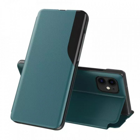 Husa iPhone 12 Mini tip carte, Techsuit eFold - Dark Green