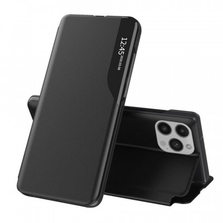 Husa iPhone 15 Plus tip carte, Techsuit eFold - Negru