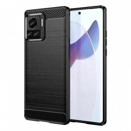 Husa Motorola Edge 30 Ultra, Carbon Silicon Techsuit - Negru