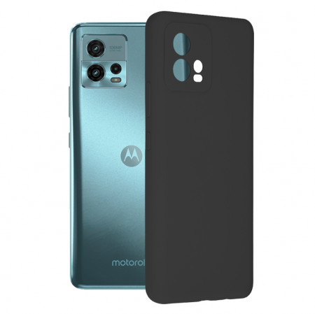 Husa Motorola Moto G72 din silicon moale, Techsuit Soft Edge - Negru