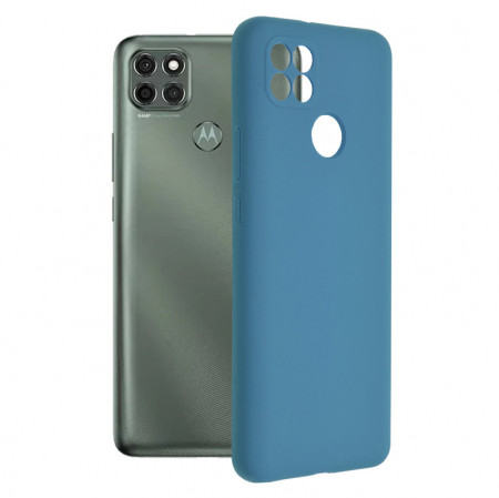 Husa Motorola Moto G9 Power din silicon moale, Techsuit Soft Edge - Denim Blue