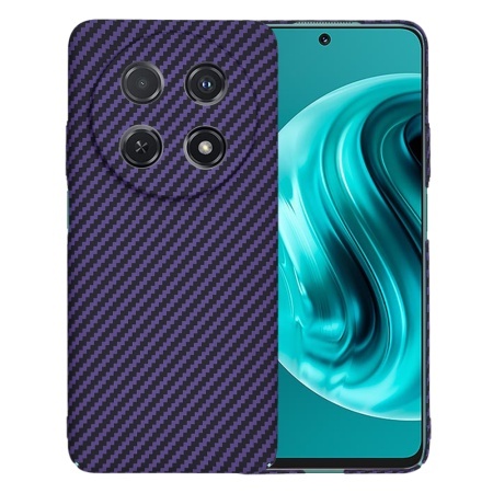 Husa pentru Huawei nova 12i / nova 13i, SKYDDAR INNOVATION, textura carbon, Carbonite FiberShell, set cu sticker, Mov,