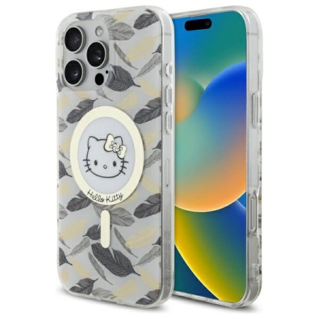 Husa pentru iPhone 16 Pro Max, Hardcase IML, Hello Kitty - Alb