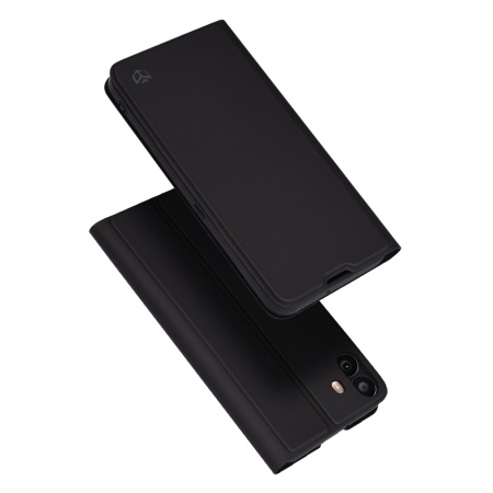Husa pentru Nothing CMF Phone 1, SKYDDAR INNOVATION, Magskin Book, tip Carte cu Portofel Interior, set cu sticker, Negru