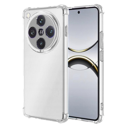 Husa pentru Oppo Find X8 Pro , SKYDDAR INNOVATION, Shockproof Clear din Silicon Slim, Transparenta, set cu sticker
