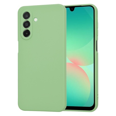 Husa pentru Samsung Galaxy A26 5G, SKYDDAR INNOVATION, din Silicon Catifelat, SoftElegance, set cu sticker, Verde deschis
