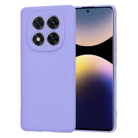 Husa pentru Xiaomi Redmi Note 14 Pro 5G / Poco X7, SKYDDAR INNOVATION, din Silicon Catifelat, SoftElegance, set cu sticker, Violet