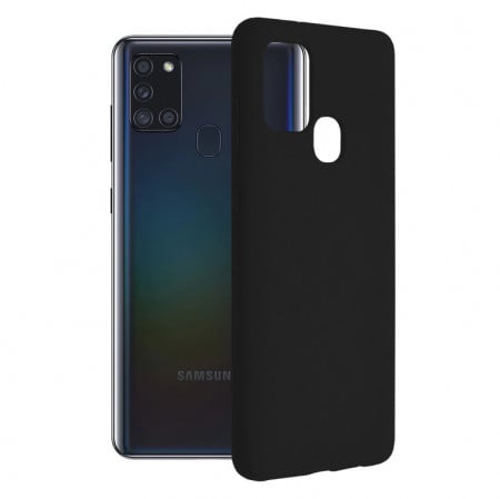 Husa Samsung Galaxy A21S din silicon moale, Techsuit Soft Edge - Negru