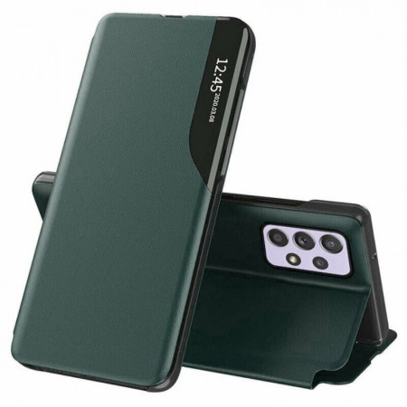 Husa Samsung Galaxy A72 tip carte, Techsuit eFold - Dark Green