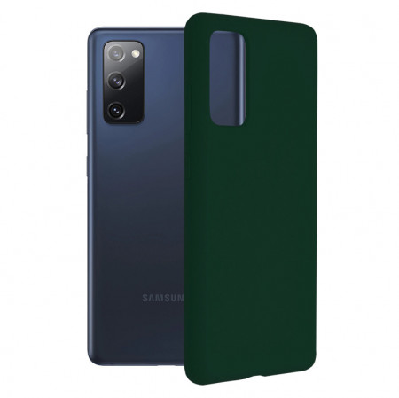 Husa Samsung Galaxy S20 FE din silicon moale, Techsuit Soft Edge - Dark Green