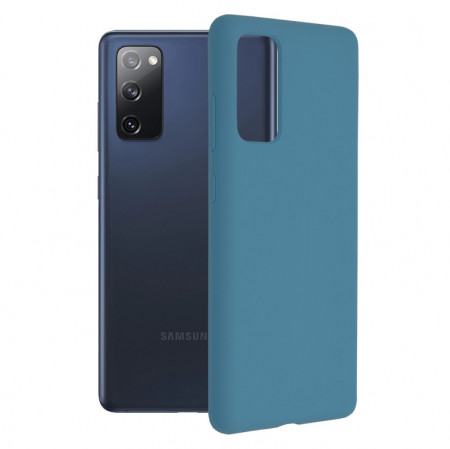 Husa Samsung Galaxy S20 FE din silicon moale, Techsuit Soft Edge - Denim Blue