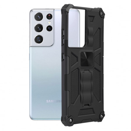 Husa Samsung Galaxy S21 Ultra, Blazor Series, Techsuit - Negru