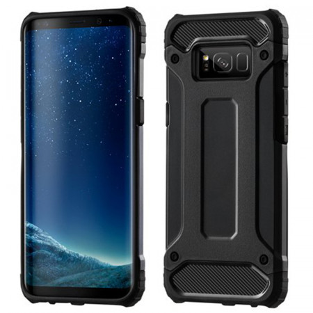 Husa Samsung Galaxy S8 din plastic dur, Techsuit Hybrid Armor - Negru