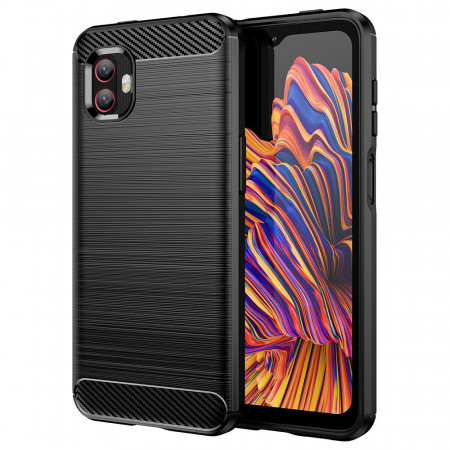 Husa Samsung Galaxy Xcover6 Pro, Techsuit Carbon Silicon - Negru